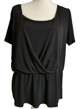 George Loose Wrap-Style Top